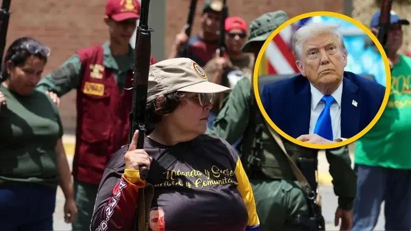 Donald Trump se burla de las milicias ciudadanas en Venezuela: "¡Una amenaza muy seria!"