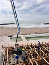 Avanzan las obras en la playa accesible de La Perla