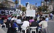 Universitarios, el Garrahan y jubilados confluyen en una protesta en Plaza de Mayo