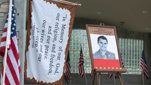 Manhunt underway for Charlie Kirk shooting suspect