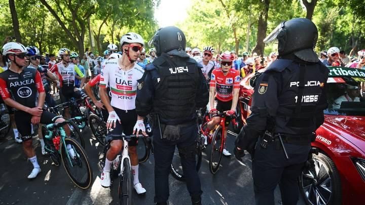 El pelotón no llegó a Madrid: protestas pro-Palestina cancelan La Vuelta