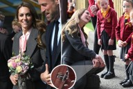 Kate Middleton adds a shiny new ring to her wedding stack
