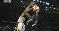Kelsey Mitchell scores 34 points, leads Fever to Game 1 upset win over Aces, 89