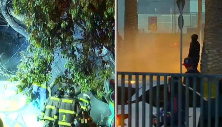 Barristas de Universidad de Chile provocan incendio tras violentos incidentes en "Hotelazo"