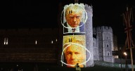 Four arrested as pictures of Donald Trump with Jeffrey Epstein projected onto Windsor Castle