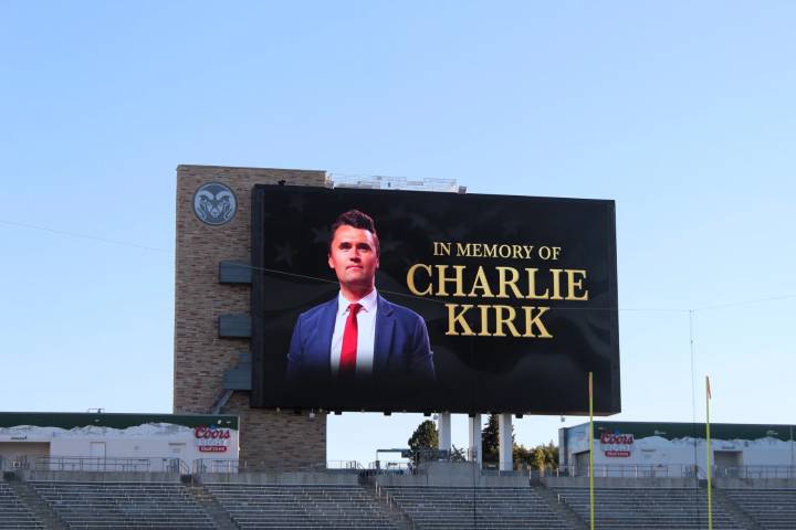 Thousands gather at CSU to honor slain conservative activist Charlie Kirk