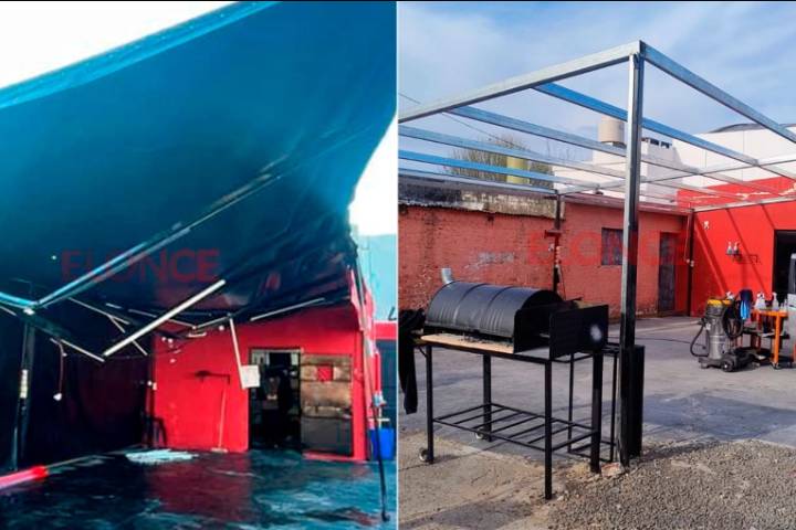 Vecinos ayudaron a levantar el lavadero que colapsó por la lluvia en Paraná