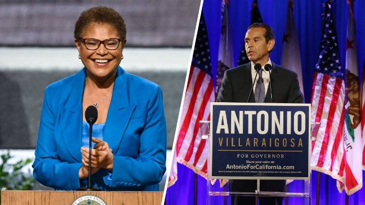 LA Mayor Karen Bass announces she is endorsing Antonio Villaraigosa for California governor
