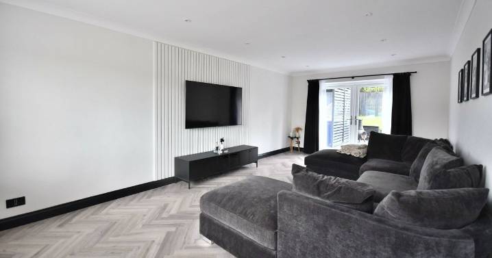 Inside the monochrome mansion on sale for £565k after all-black