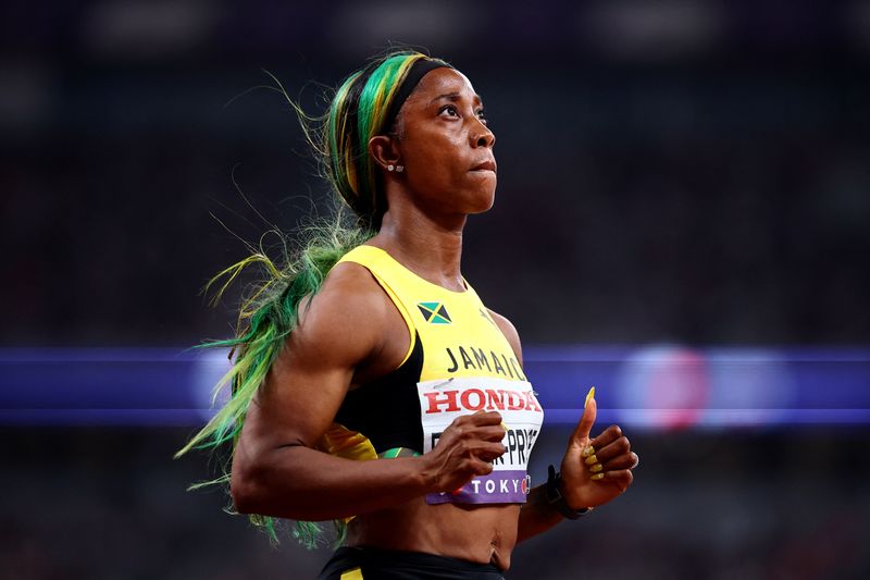 Athletics-Fraser-Pryce caps phenomenal career with final 100m sprint