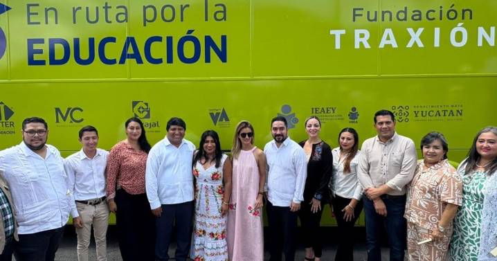 Fundación Traxión acerca aulas móviles a comunidades de Yucatán