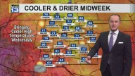 Cold front moving through New Mexico tonight