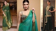 Navratri 2025 Day 5 Colour Green Celeb Style Inspo: Shanaya Kapoor's Chiffon Saree To Deepika Padukone's Sharara Suit