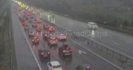 M62 floods LIVE as huge traffic jam sparks miles of delays over closed lane