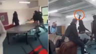 Video: un adolescente ingresó a un colegio de Reino Unido con un machete y amenazó a los estudiantes