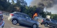 I-10E closed near Iowa due to vehicle accident