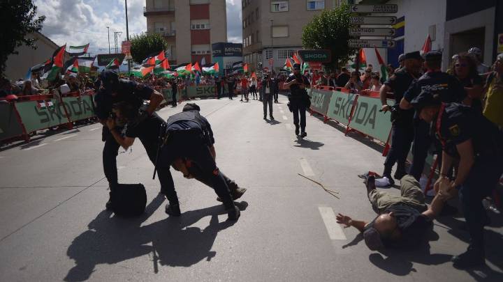 Antiviolencia propone sancionar a 17 personas por las protestas propalestinas en la Vuelta