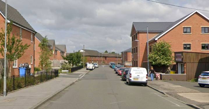 Flames soar and 'explosions' heard after car set on fire in Greater Manchester street