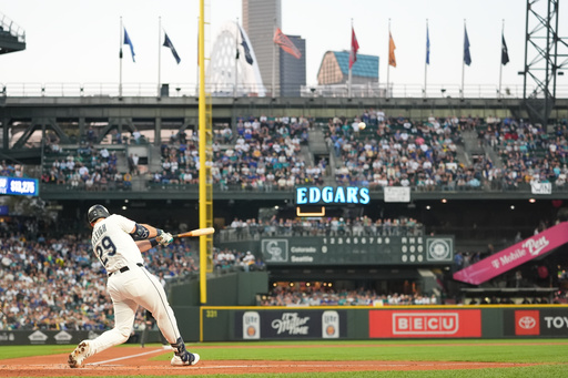 Mariners slugger Cal Raleigh hits MLB-leading 60th home run against Rockies