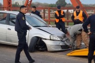 Choque múltiple en el Puente Carretero dejó varios heridos: tres vehículos involucrados