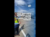 How airports move around larger planes on the tarmac