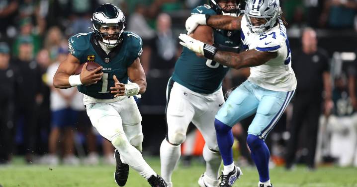 NFL season opens with defending champ Eagles edging Cowboys in game with hour