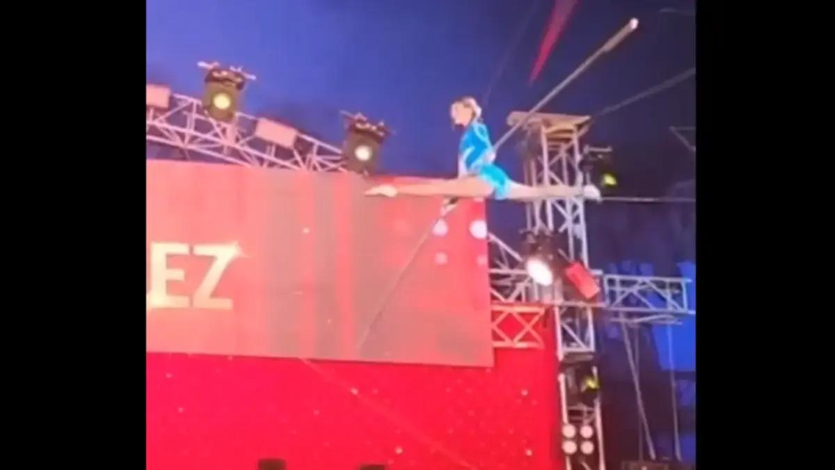 Video | Susto por trapecista del circo de los Hermanos Gasca que cayó de la cuerda floja, a 10 metros de altura: esto es lo que se sabe de su estado