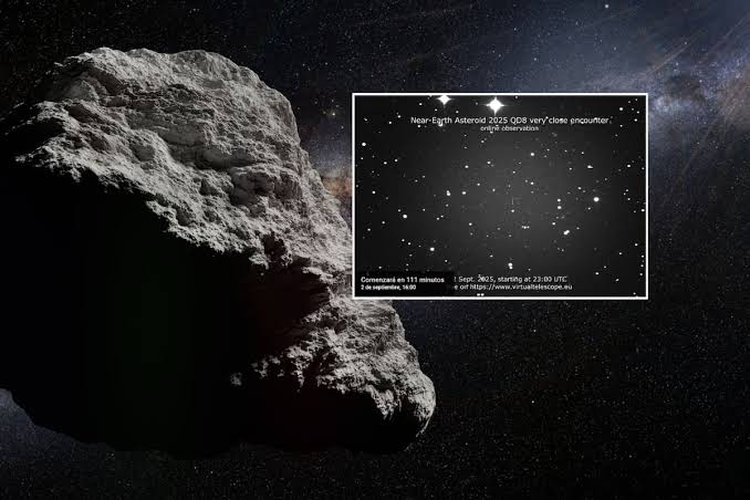 Detectan que el asteroide 2025 QD8 ingresó el miércoles en la órbita de la Luna
