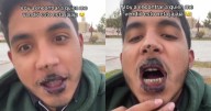 “Te la chiflaste, eh”: Joven pone en evidencia a chica que le vendió un cupcake con mal sabor y le deja la boca de color negro