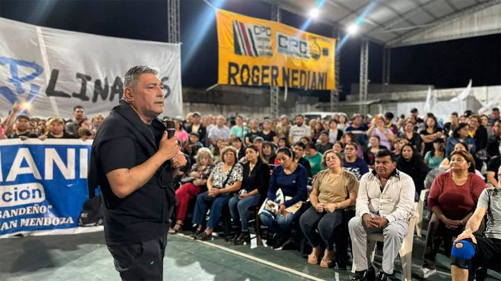Multitudinario apoyo al candidato a gobernador Roger Nediani de "Unidos para el Futuro"