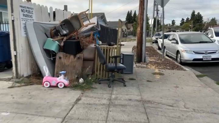 Problemas de basura en calles de Hayward – Telemundo Area de la Bahía 48