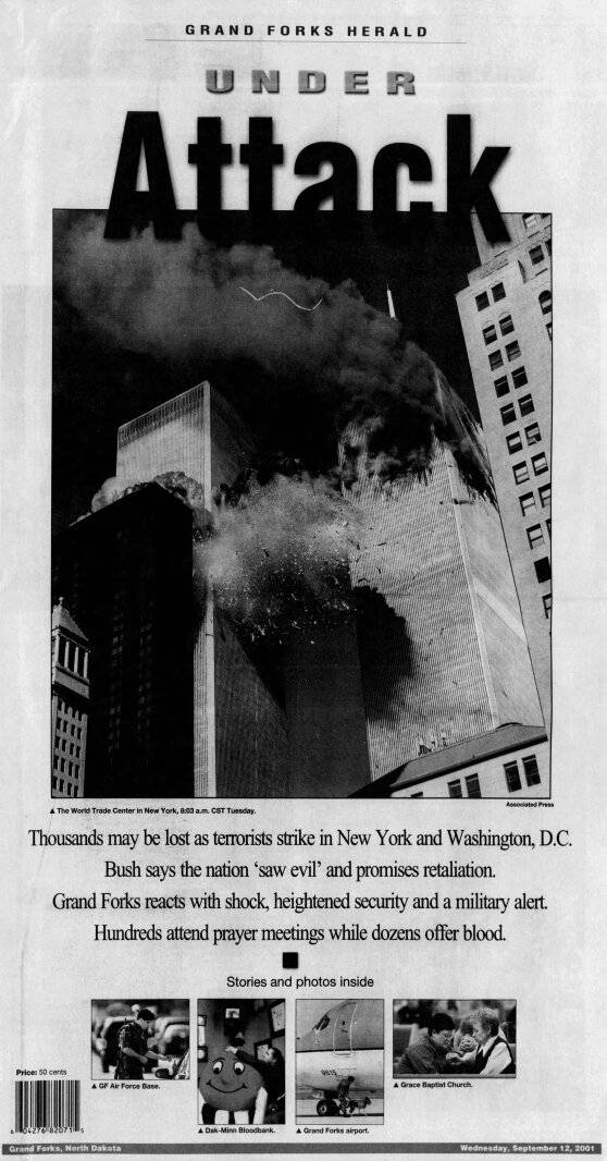 Today in History: September 12, 2001