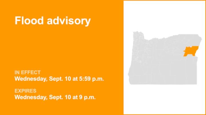 Flood advisory affecting Baker County until Wednesday night triggered by excessive rainfall