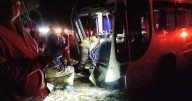 Choque en carretera deja 12 lesionados