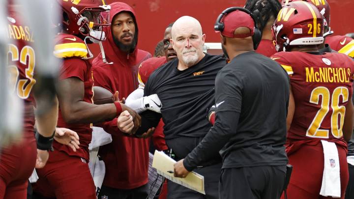 Watch Commanders QB Marcus Mariota turn Dan Quinn into a bloody mess on sideline