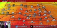 It’ll be a warm end to the summer season, with a chance of severe storms to start off the fall