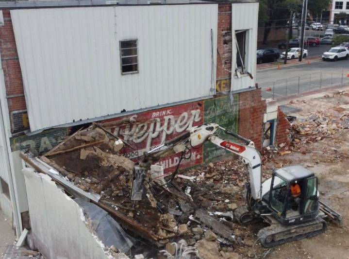 A Hidden Dr Pepper Mural Surprises Lufkin During Demolition