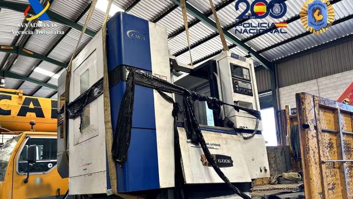 Intervenidos 513 kilos de cocaína procedente de Argentina ocultos entre maquinaria industrial en Mérida