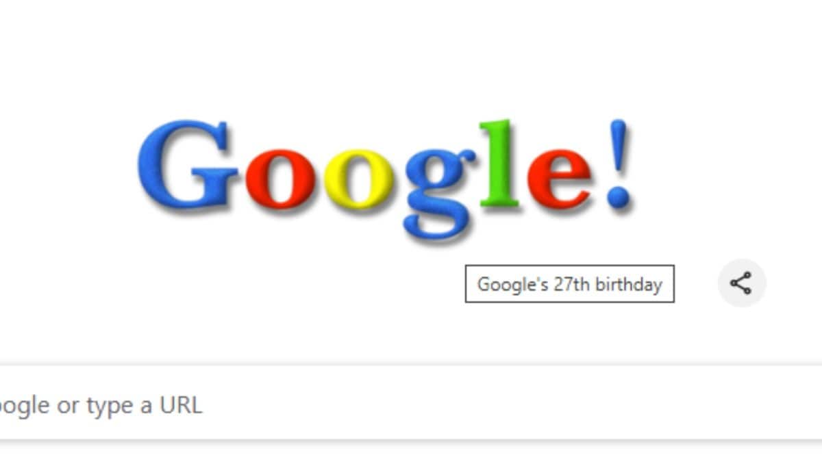 Google Doodle Celebrates 27th Birthday With A Throwback To Its First