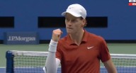 Increíble punto de Jannik Sinner para quedarse con el segundo set ante Carlos Alcaraz por US Open 2025 