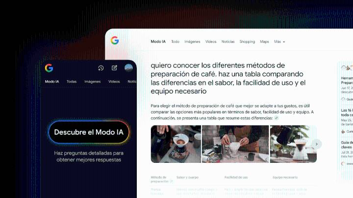 Modo IA de Google: la nueva experiencia de búsqueda más completa y rápida