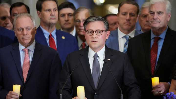 Speaker Mike Johnson, Majority Leader Steve Scalise honor Charlie Kirk