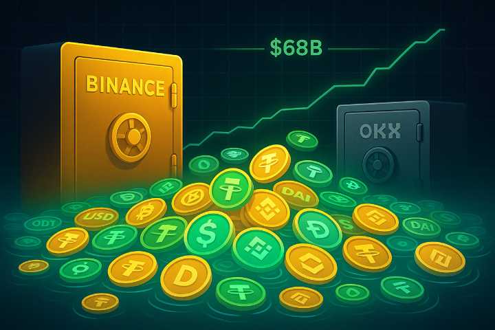 Stablecoin Liquidity Hits Record $68B, 67% On Binance Alone