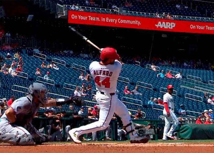 En su regreso a las Grandes Ligas, Jorge Alfaro de 4-1 en triunfo de los Nacionales 10×5 sobre los Marlins