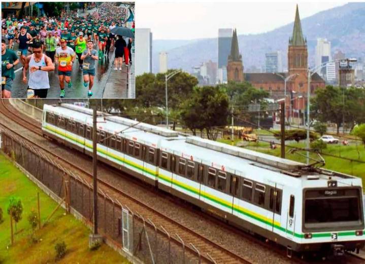 El Metro ampliará el horario comercial este domingo por la Maratón Medellín 2025