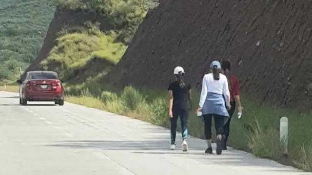 Instalan módulos de apoyo a peregrinos en Ímuris