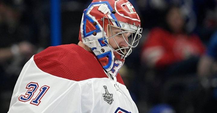 Carey Price's contract traded from the Canadiens to the Sharks in a salary cap move