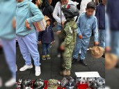 Emir, el pequeño admirador del Ejército que sueña con ser soldado