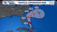 Potential Tropical Cyclone Nine near Cuba may become Tropical Storm Imelda