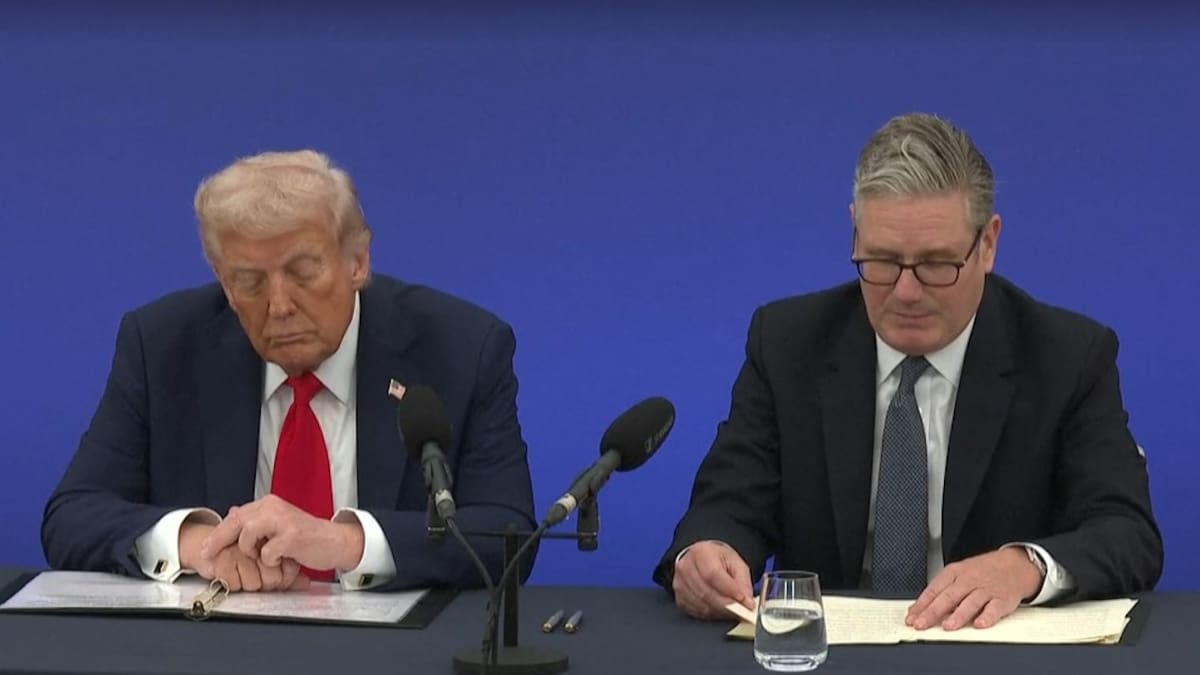 Trump comparece en Londres con Starmer en su visita oficial